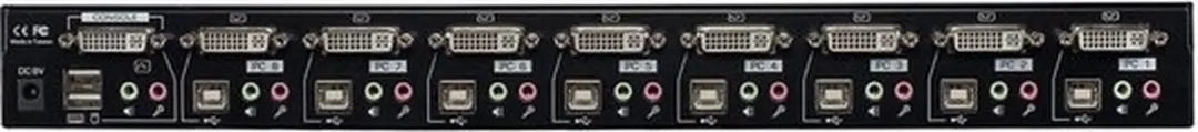Lindy 39317 KVM-switch - 8x USB 2.0 - Zwart
