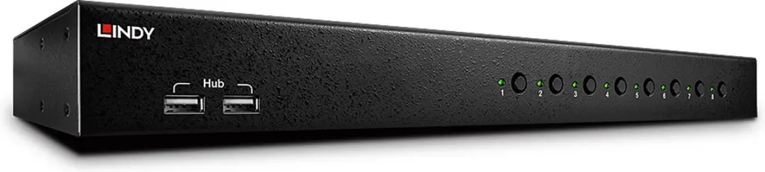 Lindy 39317 KVM-switch - 8x USB 2.0 - Zwart