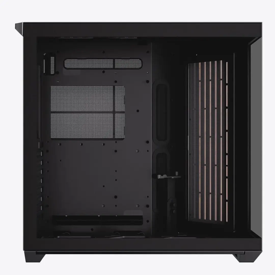 APNX V1-W-BK-v1 Midi Tower - Zwart/Hout