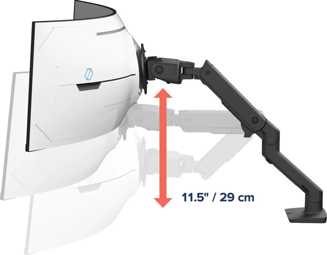 Ergotron HX 45-693-224 Monitorarm - 57" - VHD Draaifunctie - Zwart