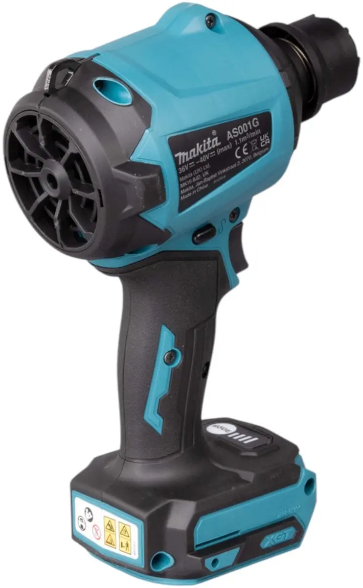 Makita AS001GZ XGT Blaas- en Zuigmachine - 40V Max - Turquoise/Zwart