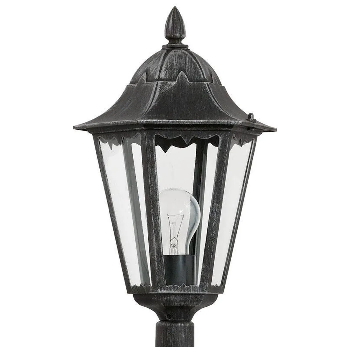 Eglo Navedo Buitenverlichting Tuinpaal 25W - Zwart/Zilver - afbeelding 6 van 6