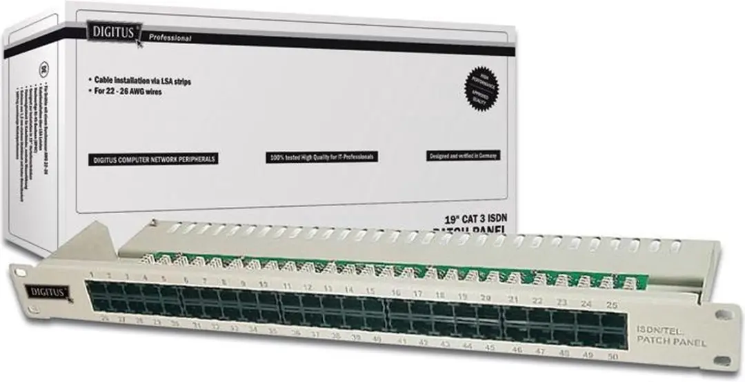 Digitus DN-91350-1 ISDN Patchpaneel 50xRJ45 19"