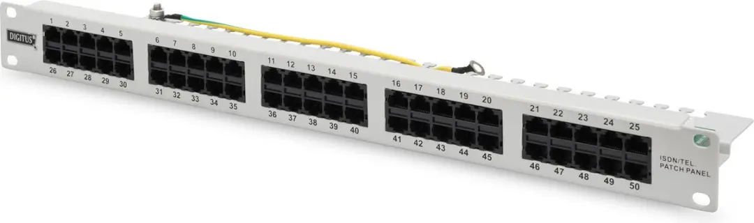 Digitus DN-91350-1 ISDN Patchpaneel 50xRJ45 19" - Wit