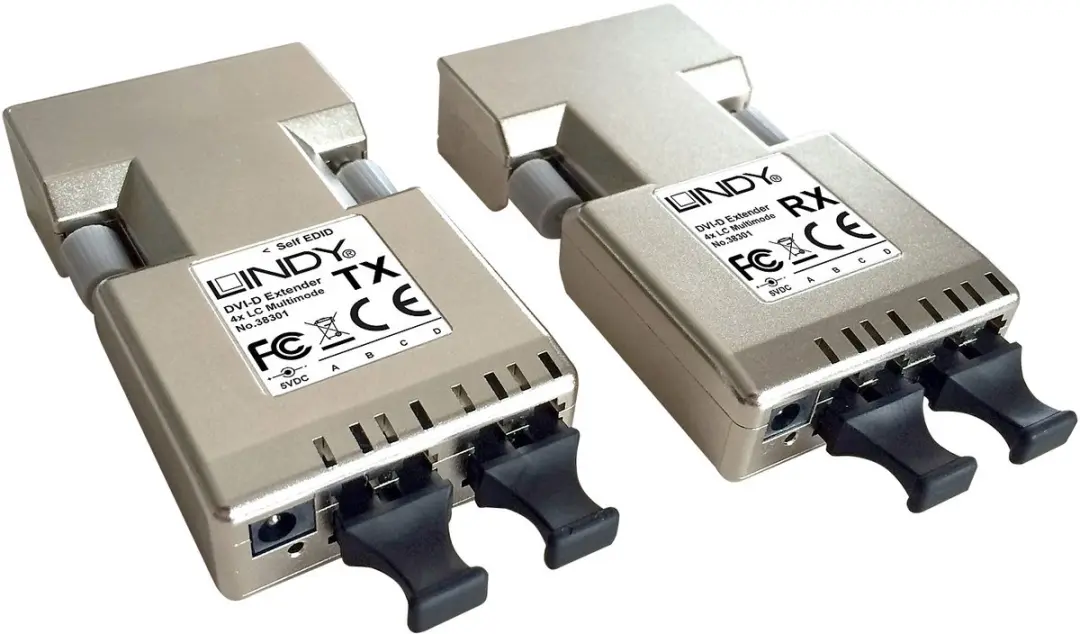Lindy DVI-D Extender Glasvezelkabel 500m