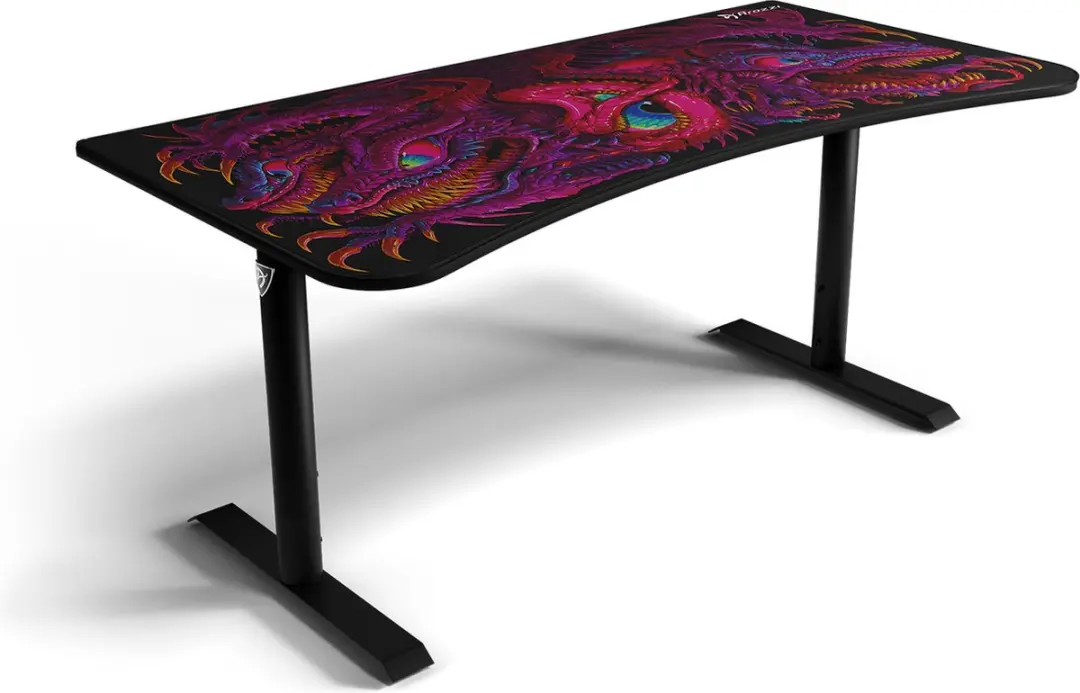 Arozzi Arena Gaming Bureau Muismat 160cm - Zwart/Rood/Paars