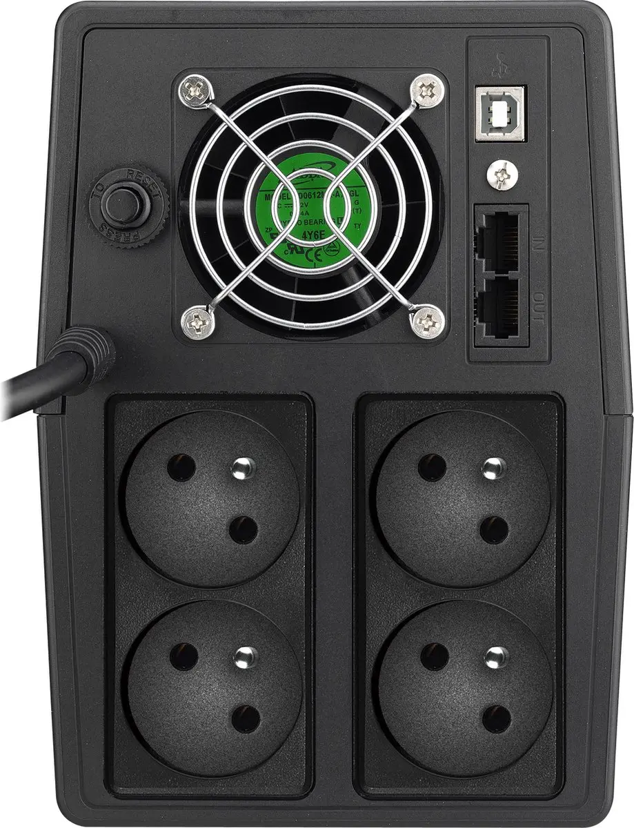 PowerWalker VI 2000 SCL FR UPS 1200W - 4 Stopcontacten - Zwart