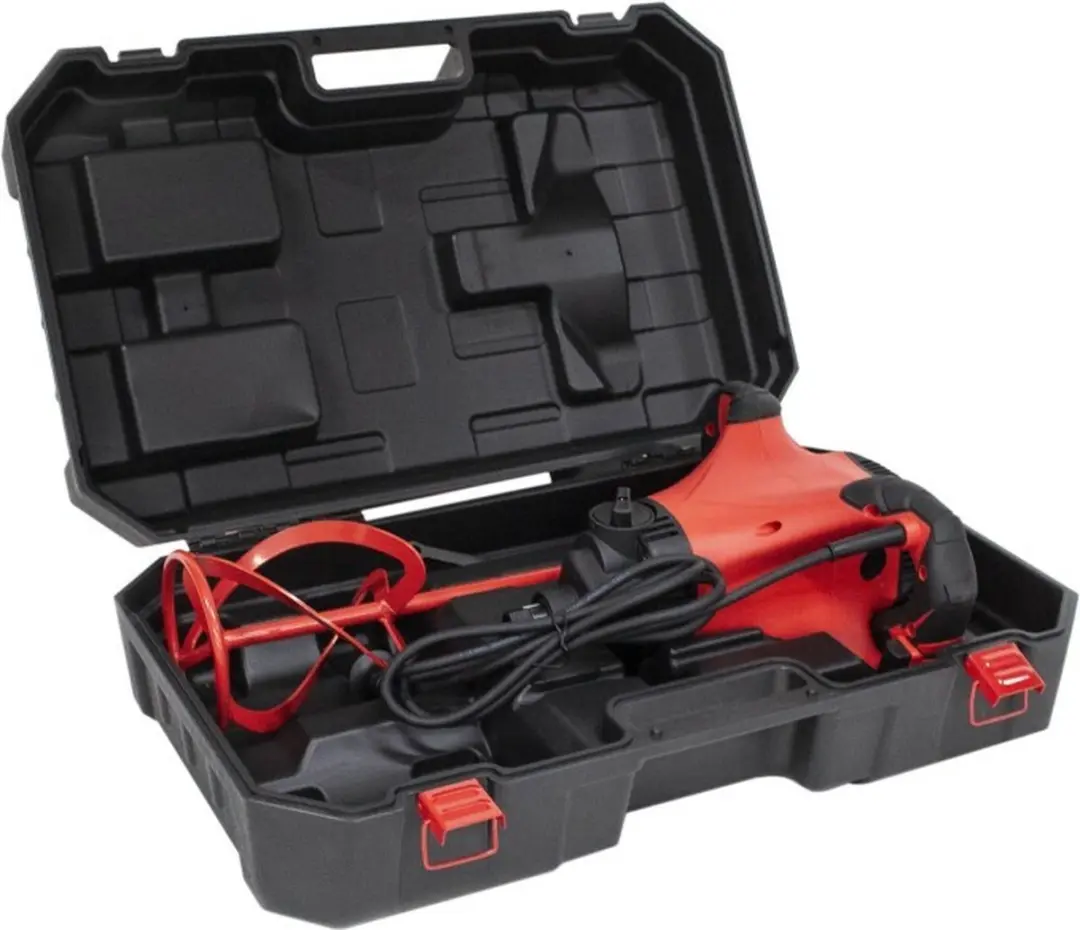 Rubi Rubimix-9 Supertorque Betonmixer 1800W - Koffer - Zwart/Rood