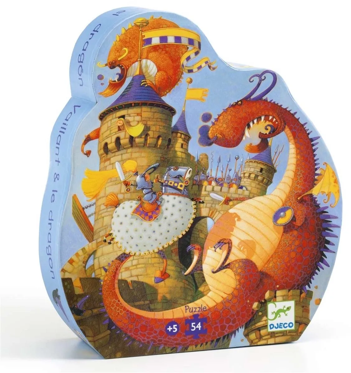 Djeco Puzzel Vaillant en de Draak 54 Stuks - Multicolor