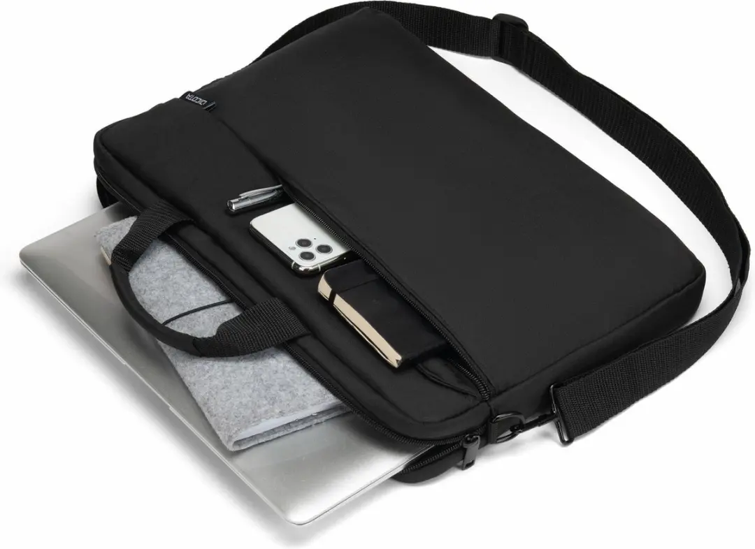 Dicota Slim Case ONE D32090-RPET Laptoptas - 31,8cm - Zwart