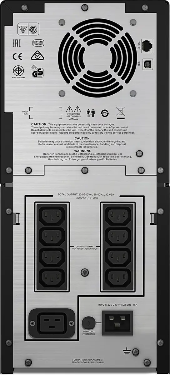 APC Smart-UPS C SMC3000I UPS 3kVA - 9 Stopcontacten - Zwart