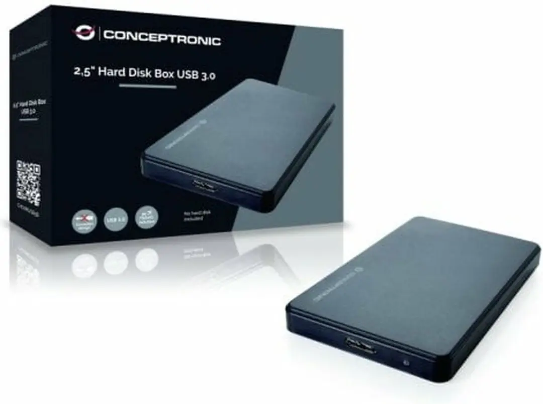 Conceptronic CHD2MUSB3B 2.5 inch Harde Schijfbehuizing USB 3.0 - Zwart