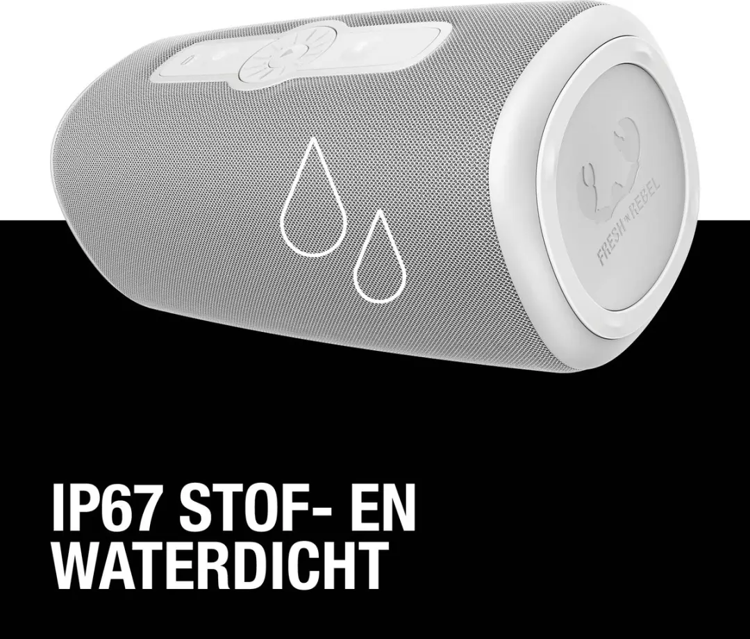 Fresh 'n Rebel Bold L3 Waterdichte Bluetooth Speaker - 30W - Ice Grey