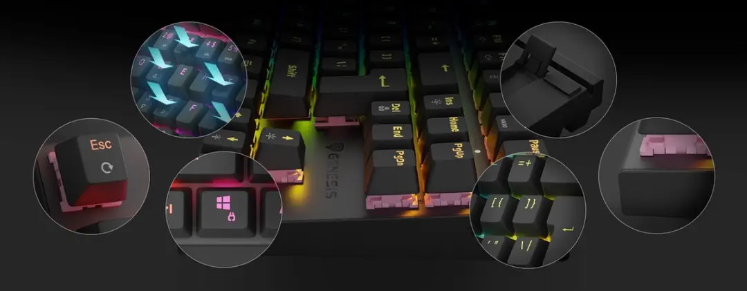 Genesis Thor 303 TKL NKG-1881 Gaming Toetsenbord - Zwart