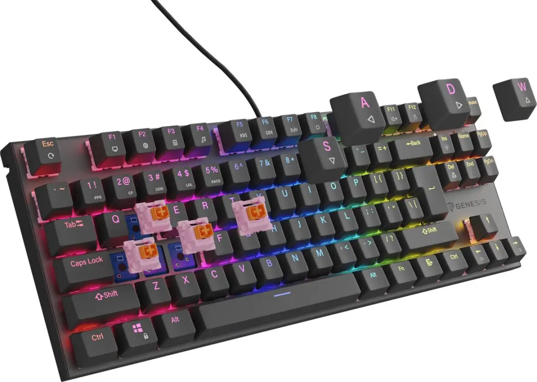 Genesis Thor 303 TKL NKG-1881 Gaming Toetsenbord - Zwart