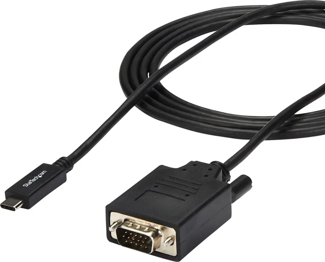 Startech USB-C naar VGA Adapterkabel 2m - 1920x1200 - Zwart