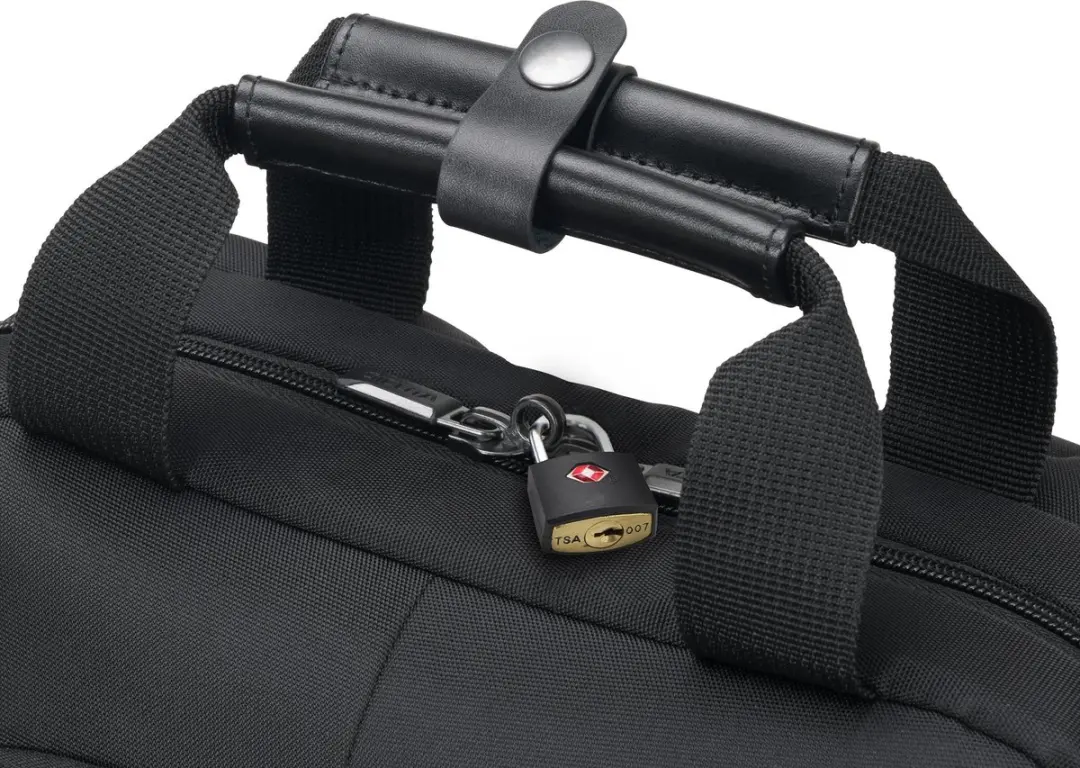 Dicota D31820-RPET Laptoptas 10L - 15 inch - 2 Vakken - Zwart - afbeelding 5 van 6