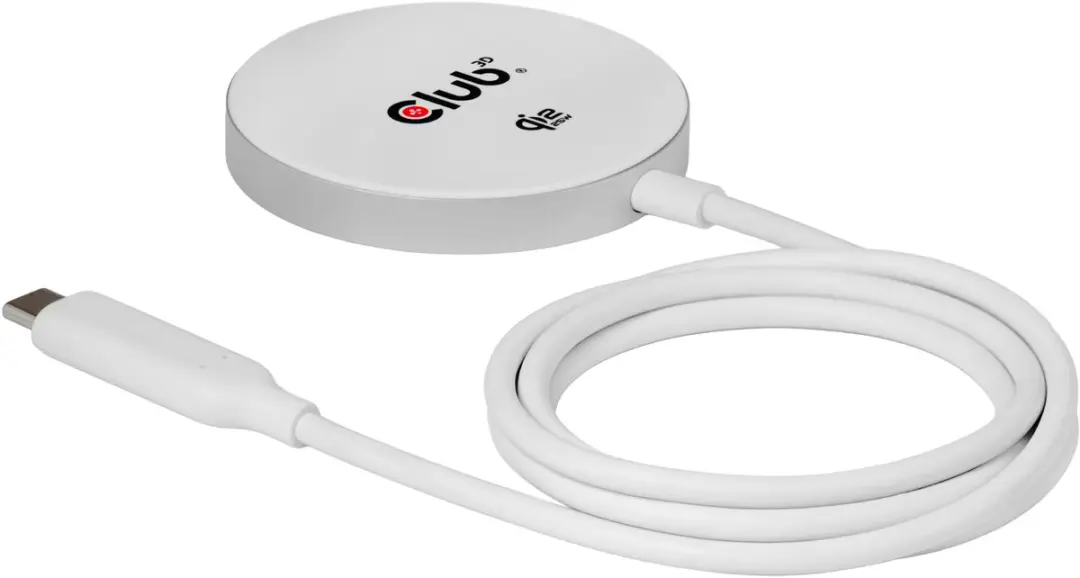 Club3D CAC-3026 Qi2 Oplader 25W - MagSafe - Wit