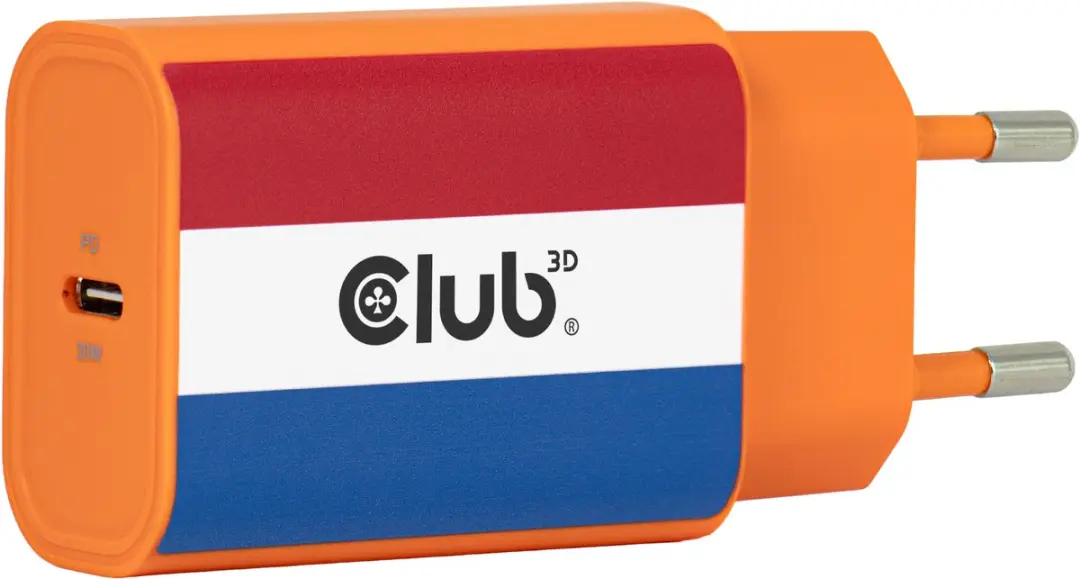 Club 3D CAC-3028 USB-C Lader 30W - Oranje