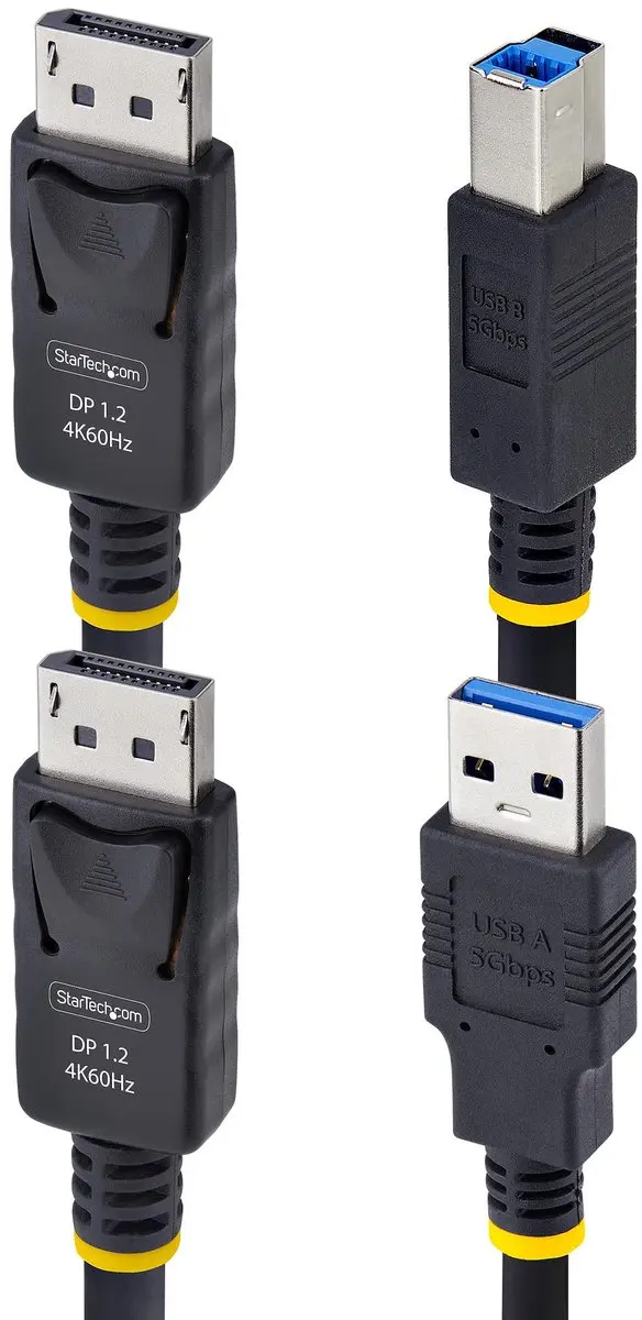 Startech DU12210-KVM-CABLE DisplayPort USB KVM Kabel - 3m - 4K 60Hz - Zwart