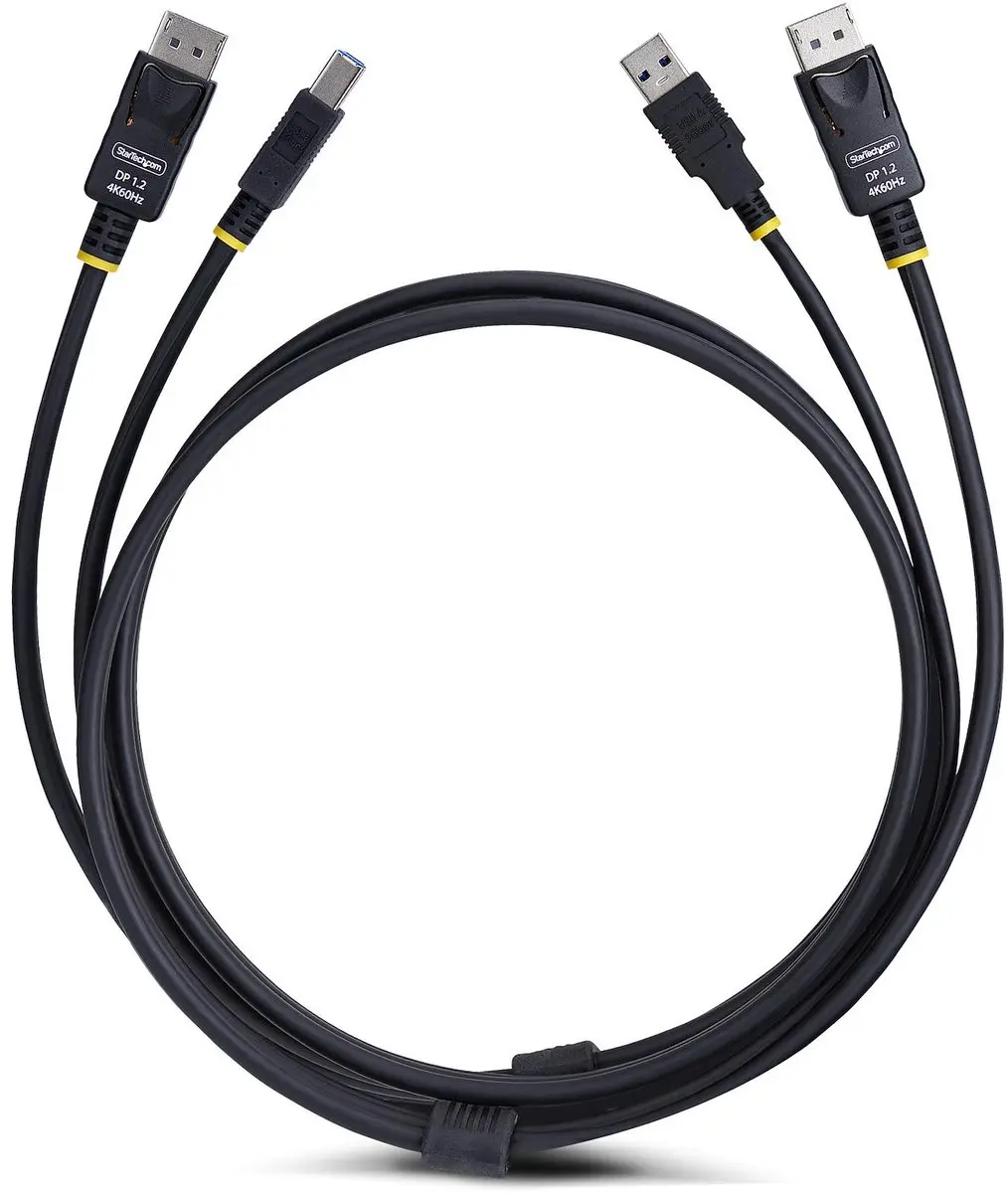 Startech DU12210-KVM-CABLE DisplayPort USB KVM Kabel - 3m - 4K 60Hz - Zwart