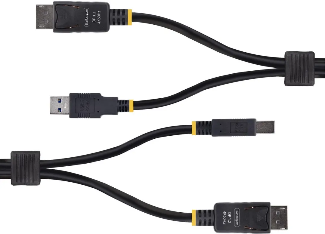 Startech DU12210-KVM-CABLE DisplayPort USB KVM Kabel - 3m - 4K 60Hz - Zwart