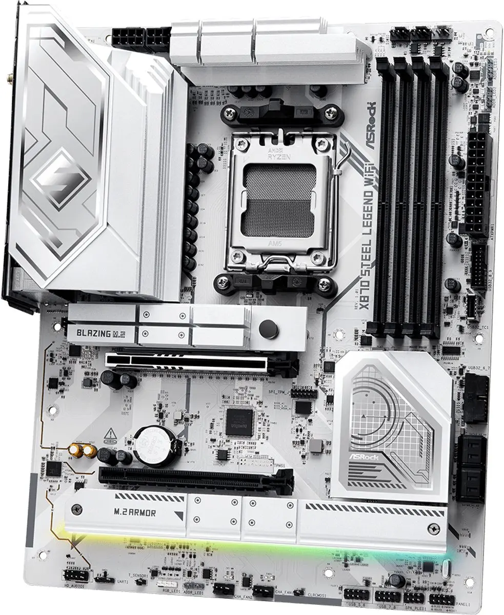 ASRock X870 Steel Legend WiFi Moederbord - AM5 - X870 - DDR5 - Wi-Fi 7