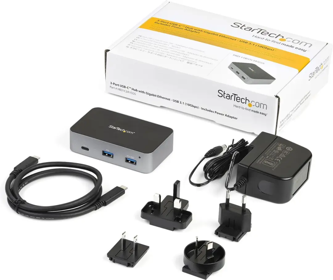 Startech HB31C2A1CGS USB Hub 3.1 Type C - 1 Poort - Grijs