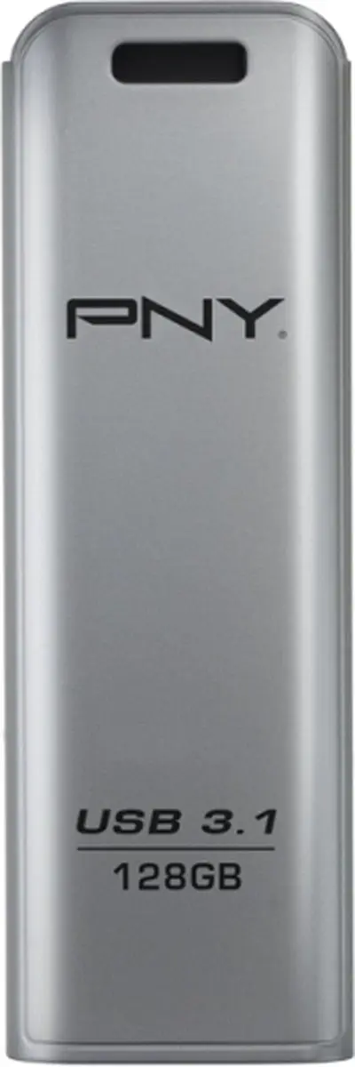 PNY Elite Steel FD128ESTEEL31G-EF USB-stick 128GB - Zilver