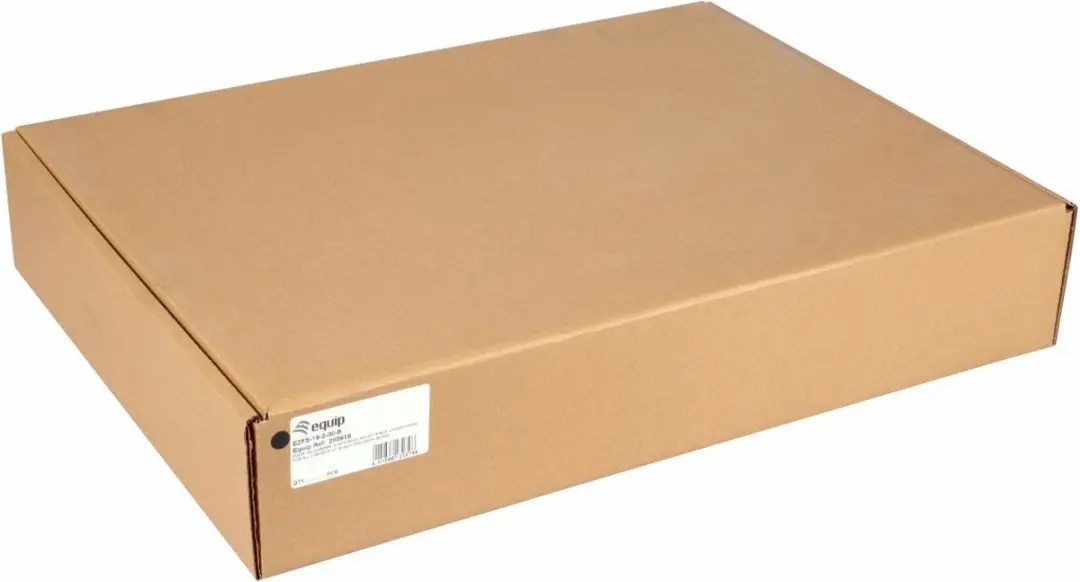 Equip Fachboden 19" 2U 80cm Zwart - EZFS-19-2-80-B