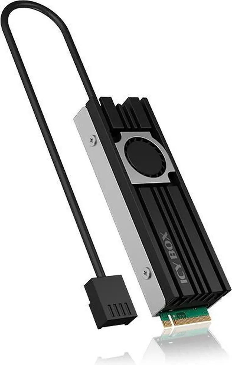 RaidSonic IB-M2HSF-703 SSD Koelplaat 2cm - Zwart/Grijs
