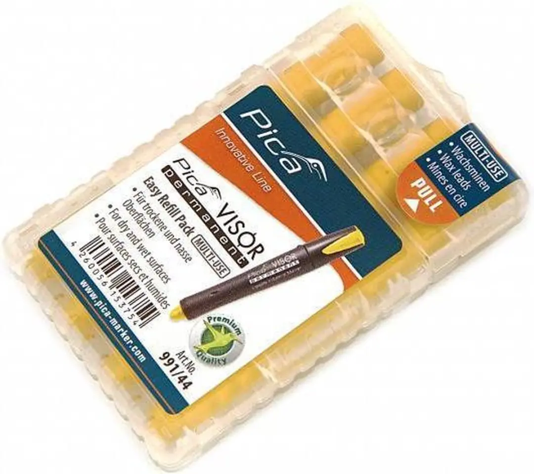 Pica 991/40 Visor Pen - Geel - 4 Stuks