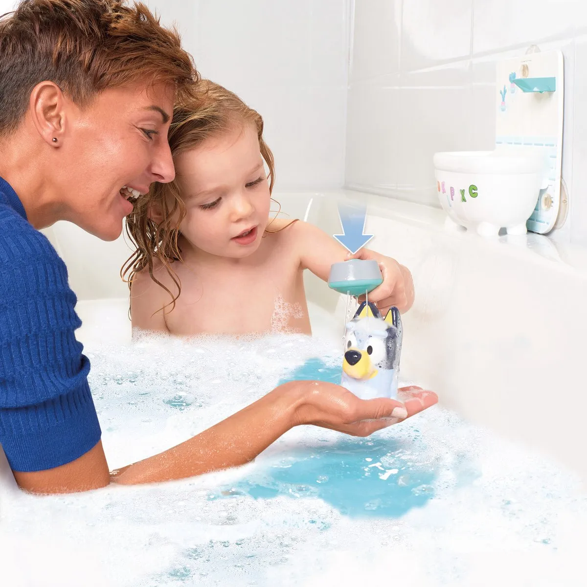 Tomy Bluey Douche & Waspret Badspeelset Multikleur