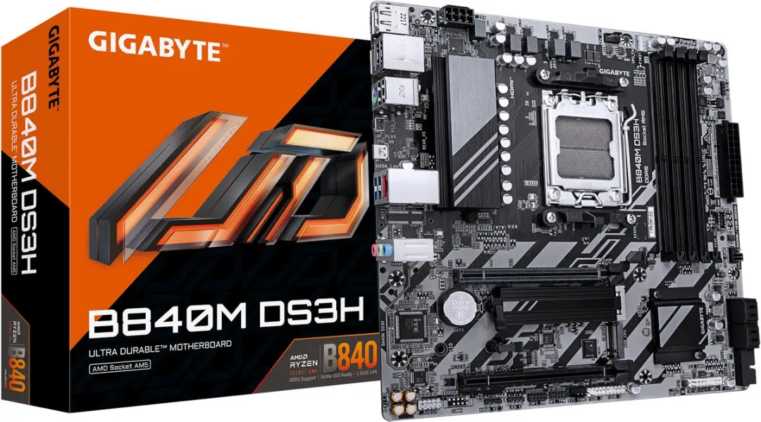 Gigabyte B840M DS3H Moederbord