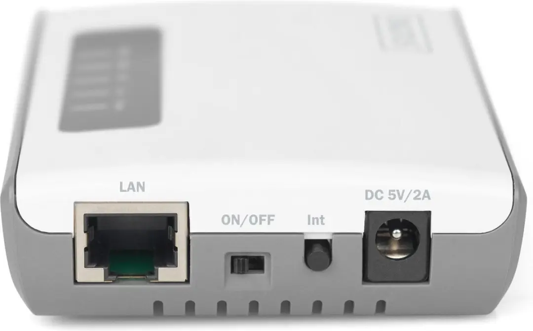 Digitus DN-13024 Netwerkprintserver - USB 2.0 - WiFi b/g/n - Zwart