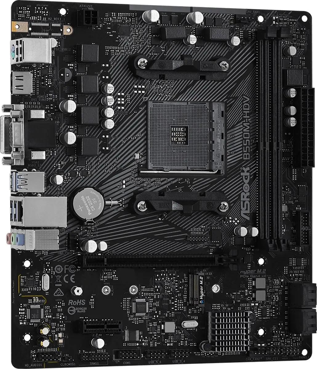 ASRock B550M-HDV Moederbord - Micro-ATX - AMD B550