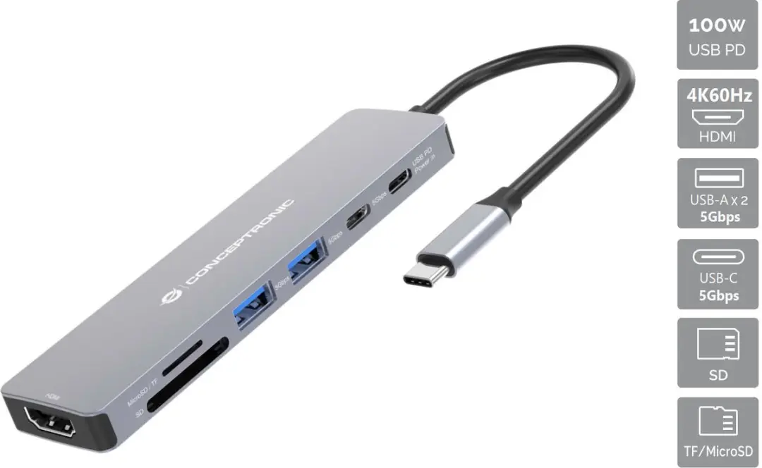 Conceptronic DONN28G Laptopdock Type-C