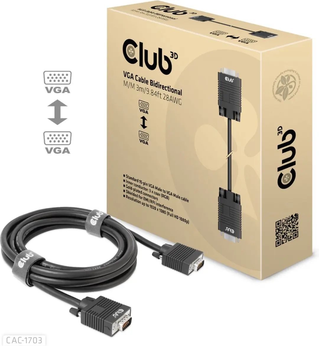 Club 3D VGA-kabel CAC-1703
