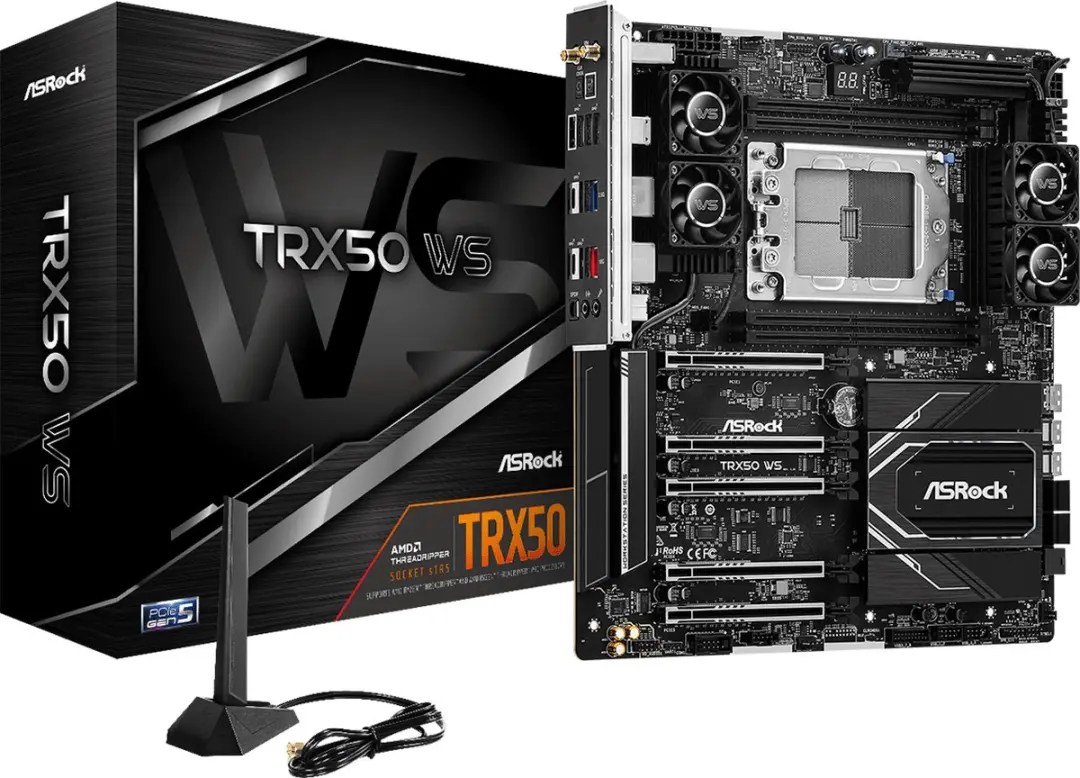 ASRock TRX50 WS sTR5 Moederbord