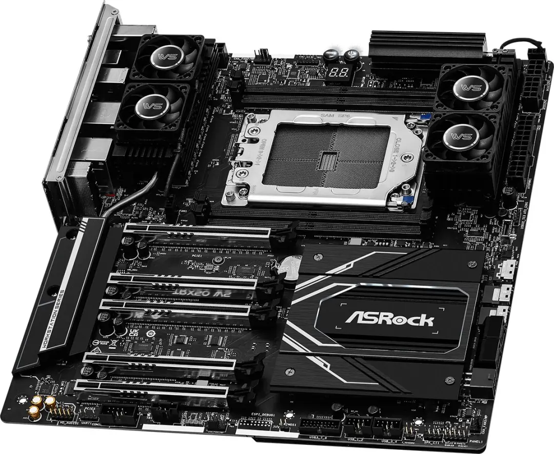ASRock TRX50 WS sTR5 Moederbord - 4x DDR5, 2x Ethernet