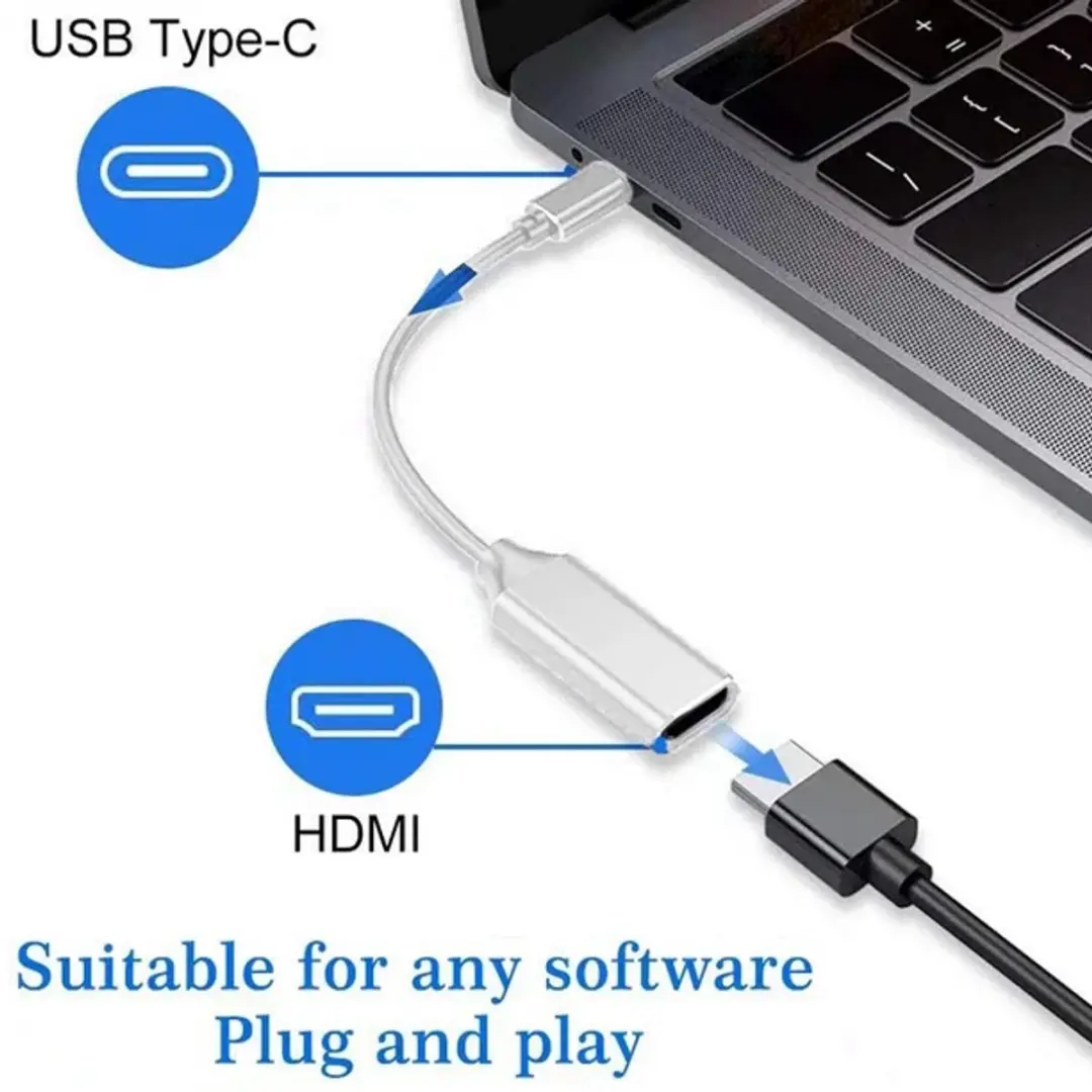 HP USB-C naar HDMI-adapter 4SH07AA