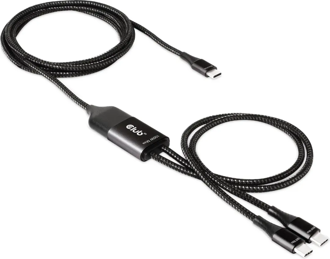 Club3D CAC-1527 USB Type-C Y-laderkabel 100W