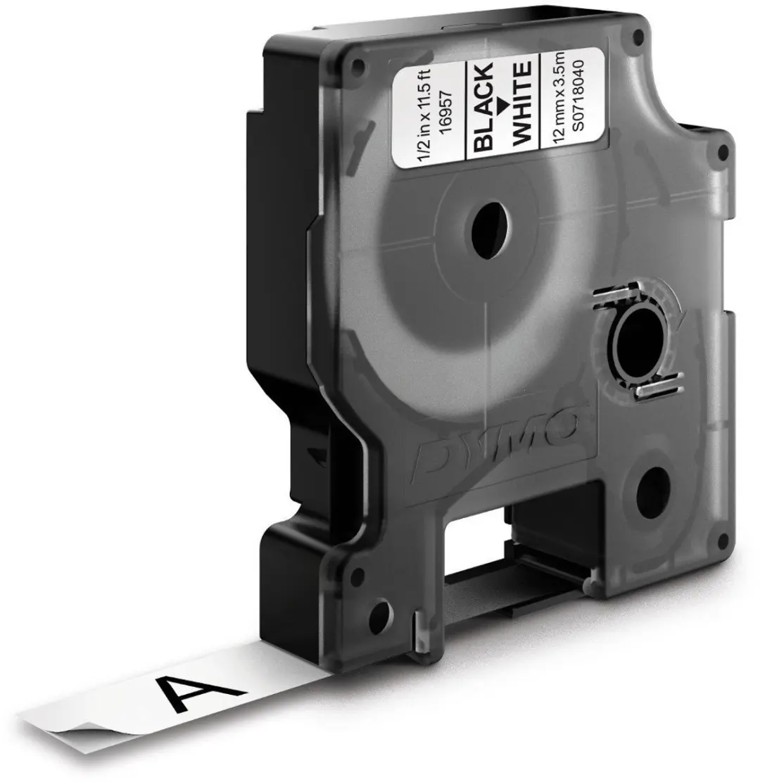 DYMO 16957 12 mm Zwart op wit - afbeelding 6 van 6