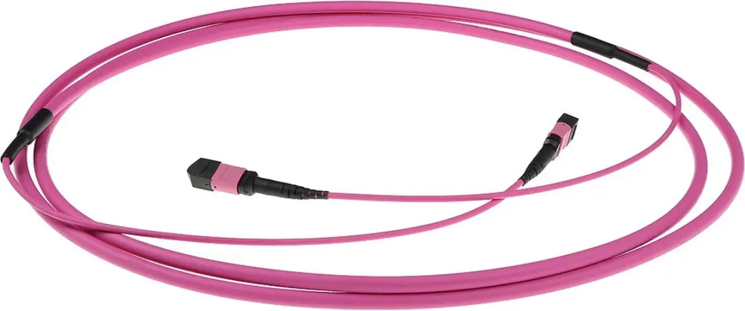 ACT 25m Multimode OM4 Glasvezelkabel MTP/MPO - Paars