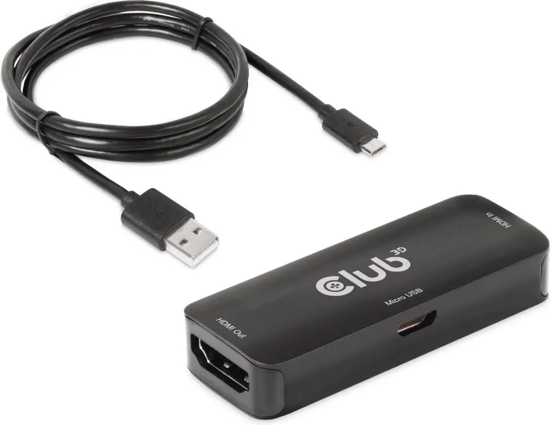 Club3D CAC-1307 HDMI Repeater 4K60Hz - Zwart