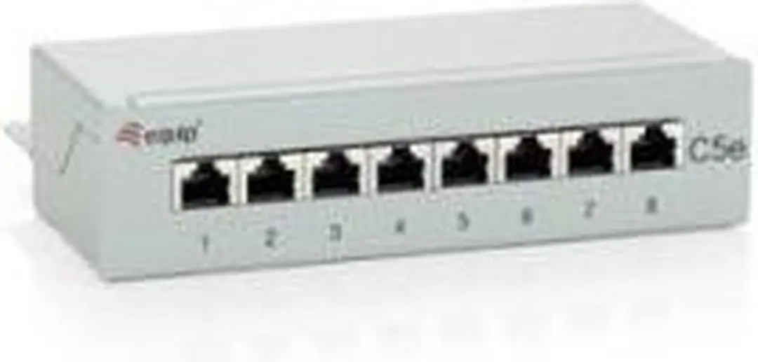 Patch Panel Desktop Cat.5e 8-Port - Grijs