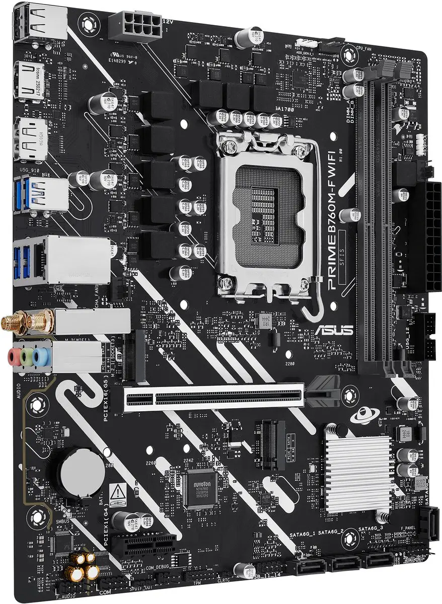 ASUS PRIME B760M-F WIFI B760 Moederbord - microATX - afbeelding 6 van 6