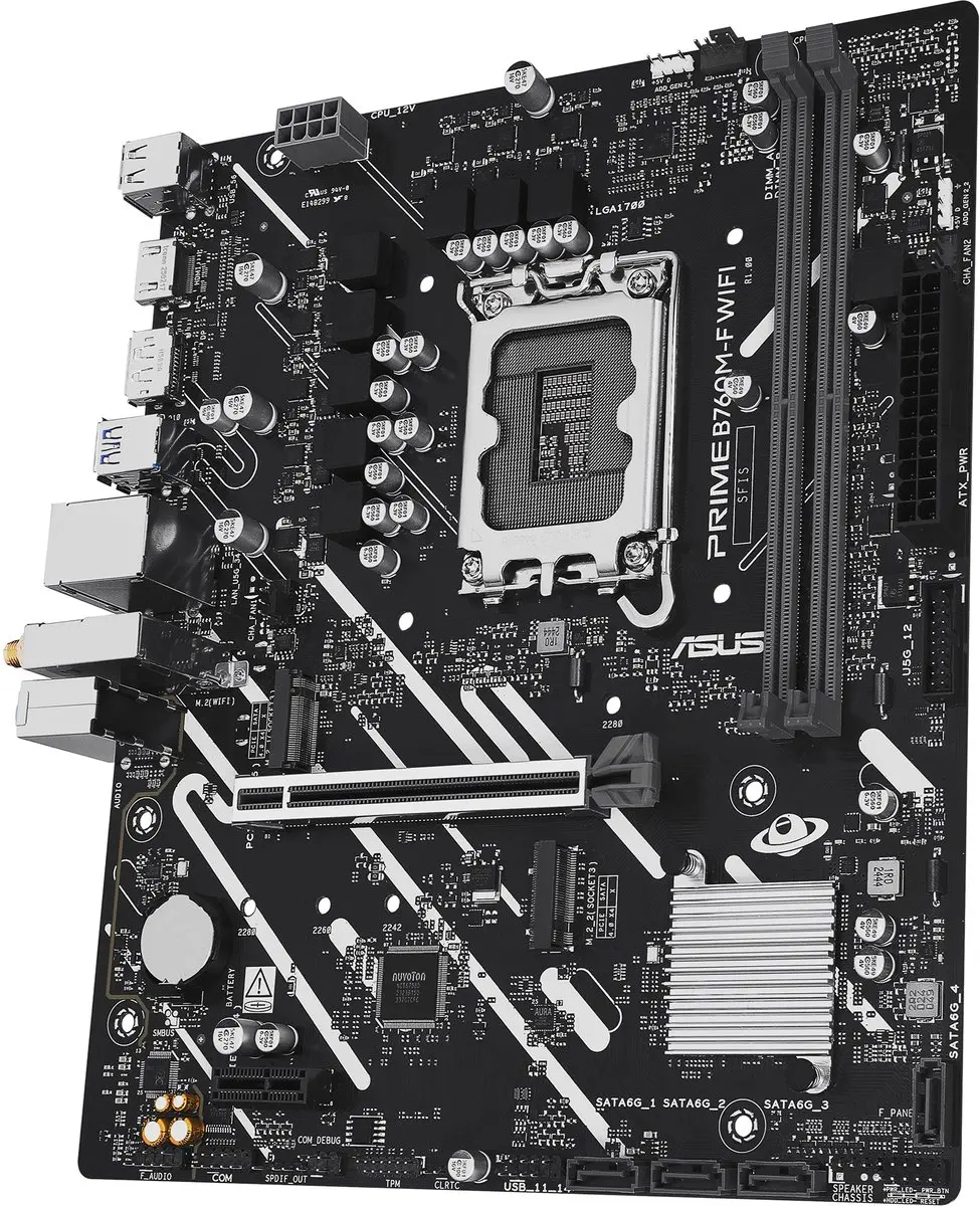 ASUS PRIME B760M-F WIFI B760 Moederbord - microATX