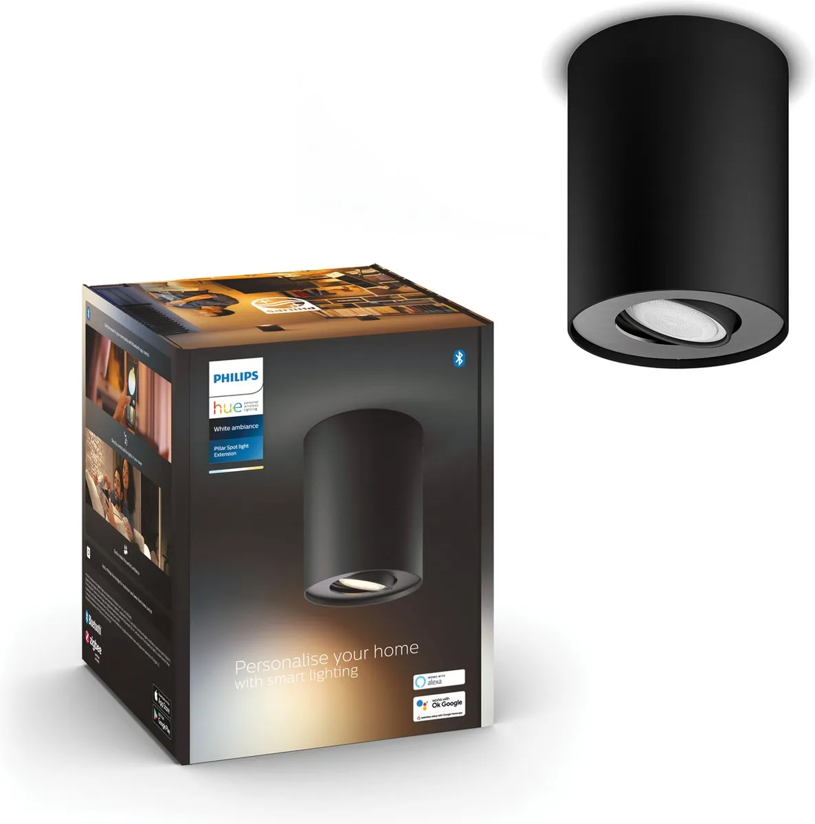 Philips Hue Pillar Opbouwspot GU10