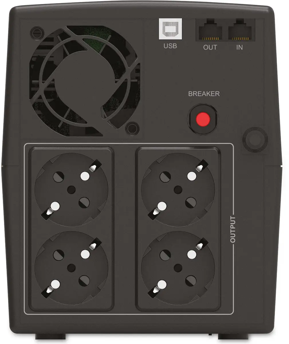 PowerWalker VI 2200 STL UPS 1320W - 4 Stopcontacten Zwart